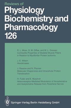 Cover of the book Reviews of Physiology, Biochemistry and Pharmacology