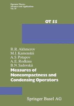 Couverture de l’ouvrage Measures of Noncompactness and Condensing Operators