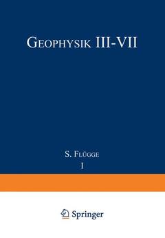 Couverture de l’ouvrage Geophysik III / Geophysics III