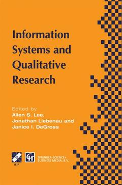 Couverture de l’ouvrage Information Systems and Qualitative Research