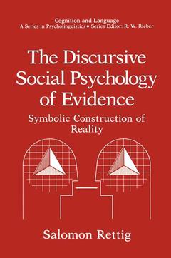 Couverture de l’ouvrage The Discursive Social Psychology of Evidence