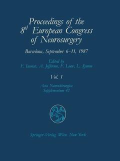 Cover of the book Proceedings of the 8th European Congress of Neurosurgery Barcelona, September 6-11, 1987