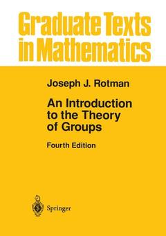 Cover of the book An Introduction to the Theory of Groups