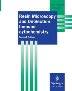 Couverture de l’ouvrage Resin Microscopy and On-Section Immunocytochemistry