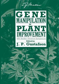 Cover of the book Gene Manipulation in Plant Improvement