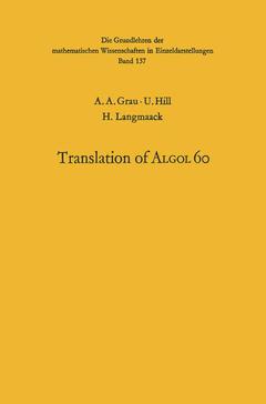 Couverture de l’ouvrage Handbook for Automatic Computation