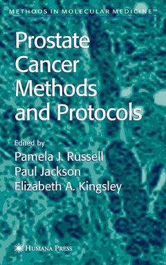 Couverture de l’ouvrage Prostate Cancer Methods and Protocols