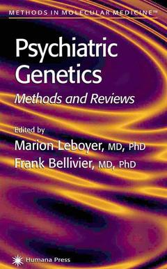 Couverture de l’ouvrage Psychiatric Genetics