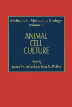 Couverture de l’ouvrage Animal Cell Culture