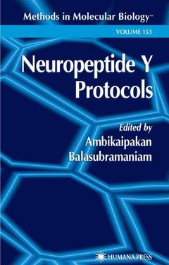 Couverture de l’ouvrage Neuropeptide Y Protocols