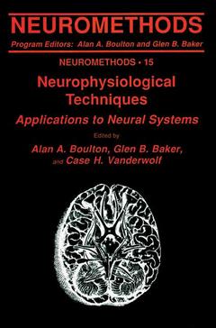 Couverture de l’ouvrage Neurophysiological Techniques