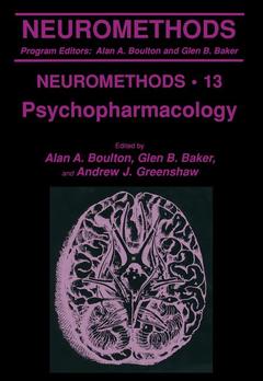 Couverture de l’ouvrage Psychopharmacology