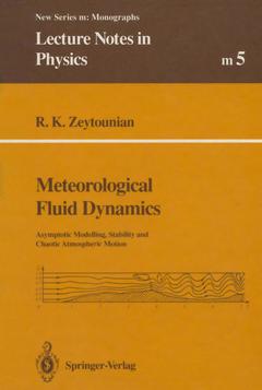 Couverture de l’ouvrage Meteorological Fluid Dynamics