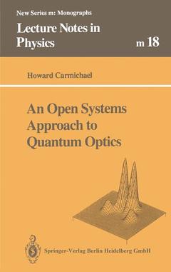 Couverture de l’ouvrage An Open Systems Approach to Quantum Optics