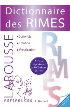 Couverture de l’ouvrage Dictionnaire des Rimes