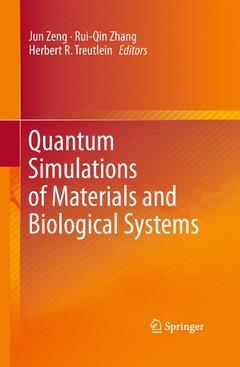 Cover of the book Quantum Simulations of Materials and Biological Systems