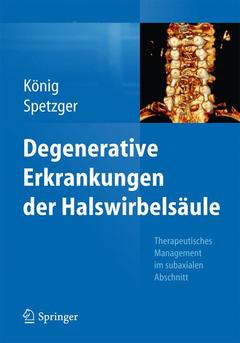 Cover of the book Degenerative Erkrankungen der Halswirbelsäule
