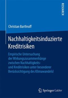 Cover of the book Nachhaltigkeitsinduzierte Kreditrisiken