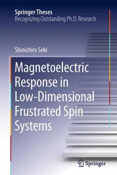 Couverture de l’ouvrage Magnetoelectric Response in Low-Dimensional Frustrated Spin Systems