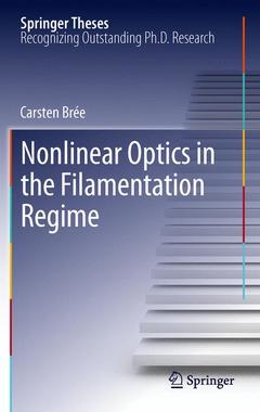 Couverture de l’ouvrage Nonlinear Optics in the Filamentation Regime