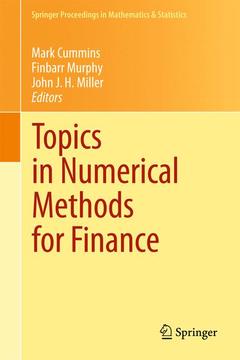 Couverture de l’ouvrage Topics in Numerical Methods for Finance