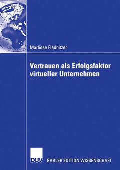 Cover of the book Vertrauen als Erfolgsfaktor virtueller Unternehmen