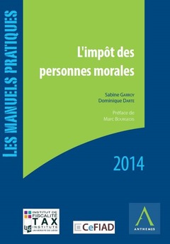 Cover of the book L'IMPÔT DES PERSONNES MORALES 2014 - 2ÈME ÉDITION