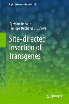 Couverture de l’ouvrage Site-directed insertion of transgenes