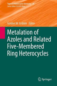 Couverture de l’ouvrage Metalation of Azoles and Related Five-Membered Ring Heterocycles