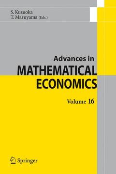 Couverture de l’ouvrage Advances in Mathematical Economics Volume 16