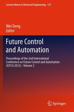 Couverture de l’ouvrage Future Control and Automation
