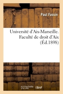Couverture de l’ouvrage Le Droit d'Ésplèche dans la Crau d'Arles, thèse pour le doctorat, par Paul Fassin (Éd.1898)