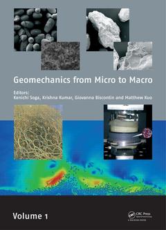 Couverture de l’ouvrage Geomechanics from Micro to Macro + CD-ROM