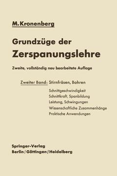 Couverture de l’ouvrage Grundzüge der Zerspanungslehre