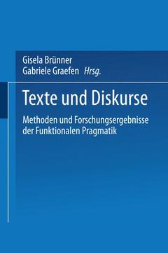 Cover of the book Texte und Diskurse