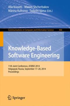 Cover of the book Knowledge-Based Software Engineering