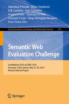 Couverture de l’ouvrage Semantic Web Evaluation Challenge