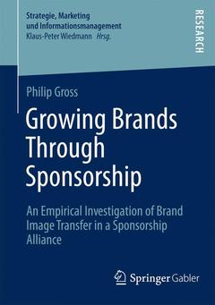 Couverture de l’ouvrage Growing Brands Through Sponsorship