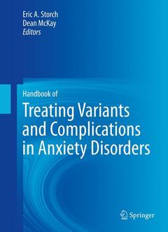 Couverture de l’ouvrage Handbook of Treating Variants and Complications in Anxiety Disorders