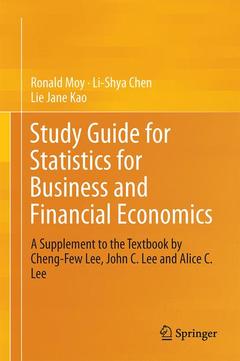 Couverture de l’ouvrage Study Guide for Statistics for Business and Financial Economics