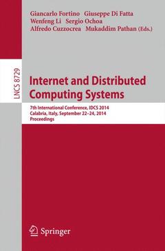 Couverture de l’ouvrage Internet and Distributed Computing Systems