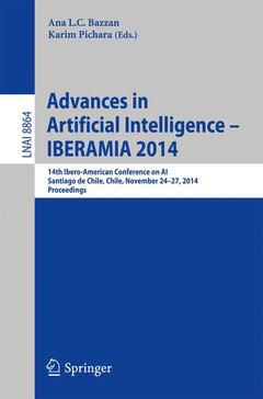 Couverture de l’ouvrage Advances in Artificial Intelligence -- IBERAMIA 2014