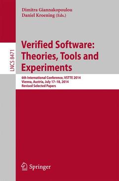 Cover of the book Verified Software: Theories, Tools and Experiments