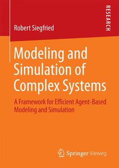 Couverture de l’ouvrage Modeling and Simulation of Complex Systems