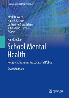 Couverture de l’ouvrage Handbook of School Mental Health