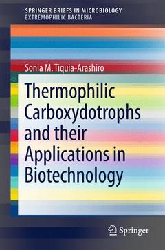 Couverture de l’ouvrage Thermophilic Carboxydotrophs and their Applications in Biotechnology