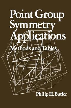 Couverture de l’ouvrage Point Group Symmetry Applications