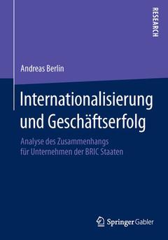 Couverture de l’ouvrage Internationalisierung und Geschäftserfolg