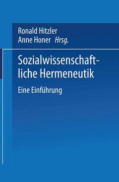 Cover of the book Sozialwissenschaftliche Hermeneutik