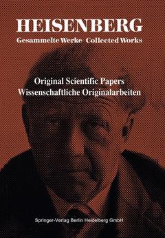 Couverture de l’ouvrage Original Scientific Papers / Wissenschaftliche Originalarbeiten